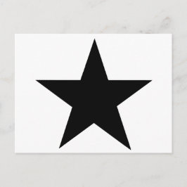 Star Black the MUSEUM Zazzle Gifts Vykort