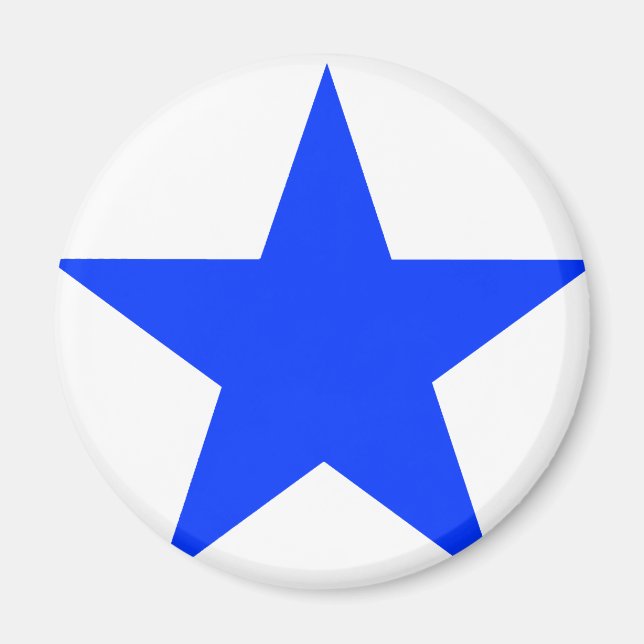 Star Blue MUSEUM Zazzle-gåvor Magnet (Framsidan)