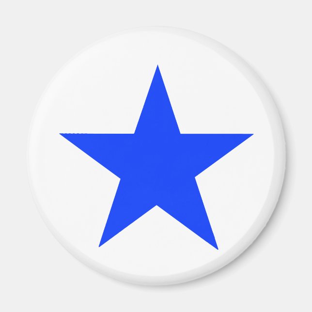 Star Blue MUSEUM Zazzle-gåvor Magnet (Framsidan)