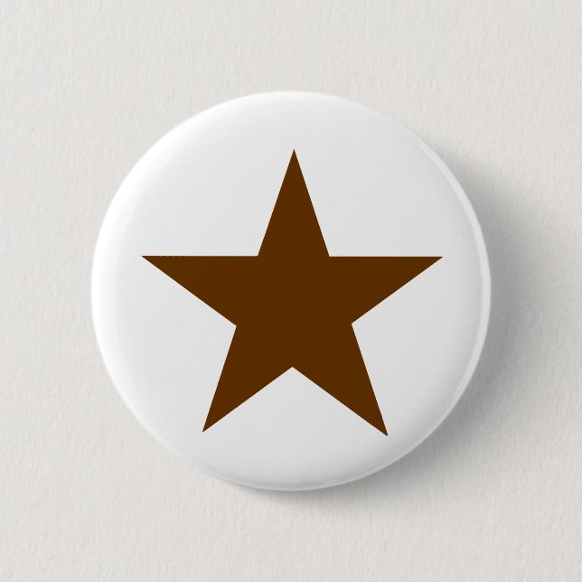 Star Brown MUSEUM Zazzle-gåvor Knapp (Framsida)