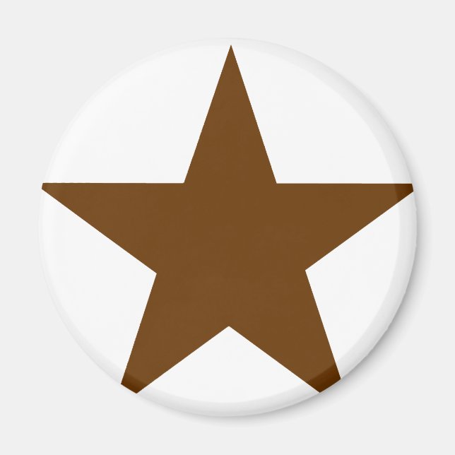 Star Brown MUSEUM Zazzle-gåvor Magnet (Framsidan)