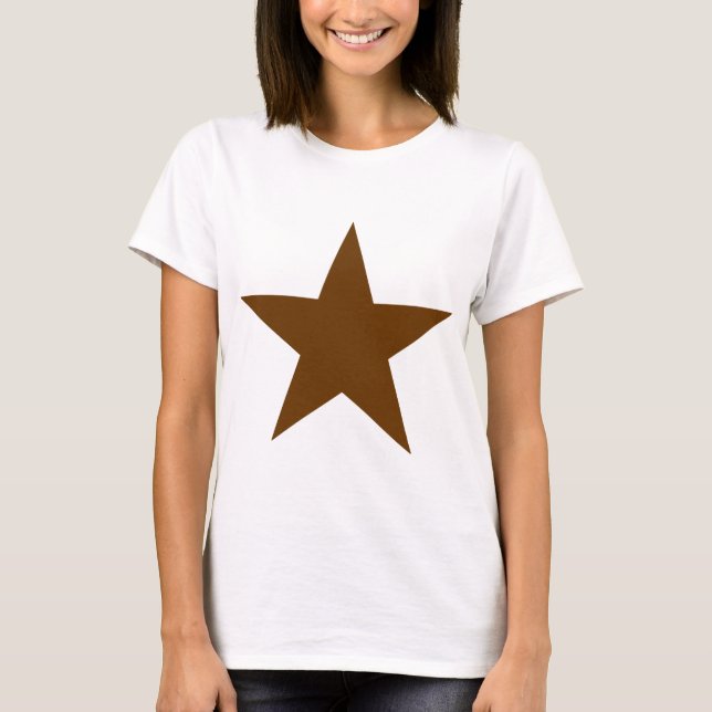Star Brown MUSEUM Zazzle-gåvor T Shirt (Framsida)