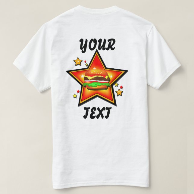 Star Burger T-shirt (Design baksida)