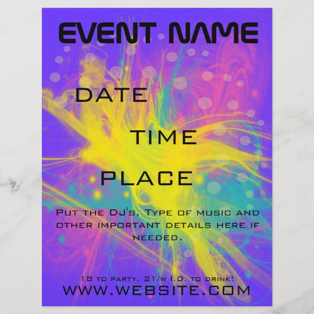 Star bust Event Flyer (Framsidan)