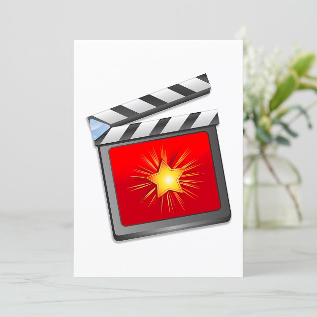 Star Clapper Board Inbjudningar (Skapare uppladdad)