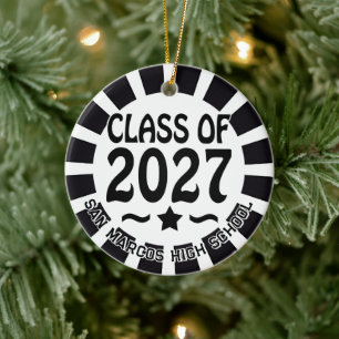 Star Class of 2027 Foto Examen Julgransprydnad Keramik