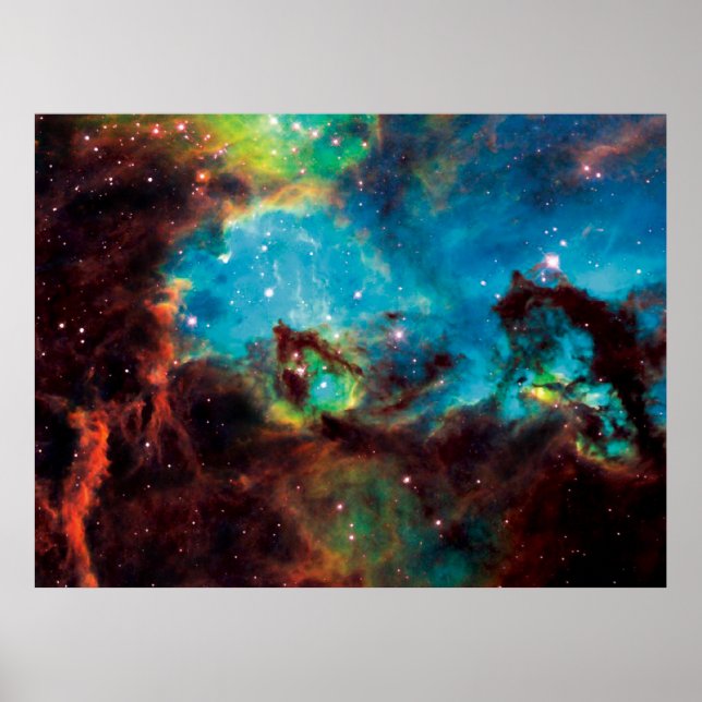 Star Cluster NGC 2074 Tarantula Nebula Space Photo Poster (Framsidan)