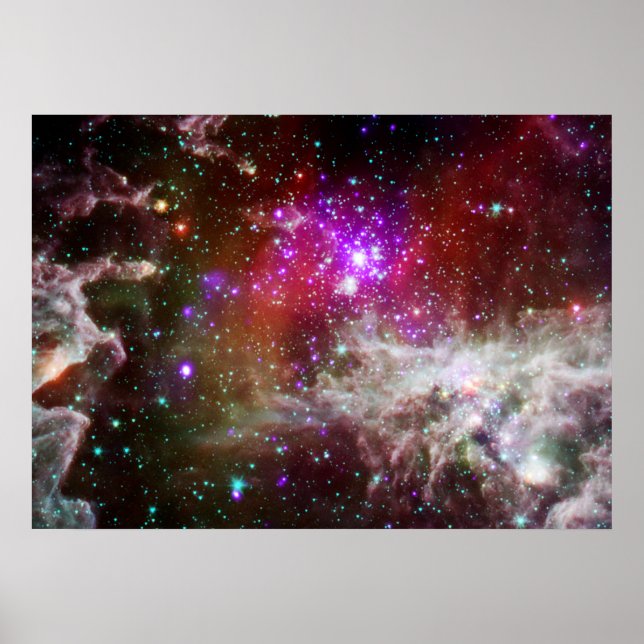 Star Cluster NGC 281 Pacman Nebula Poster (Framsidan)