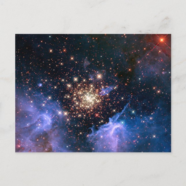 Star Cluster NGC 3603 (Hubble) Vykort (Framsida)