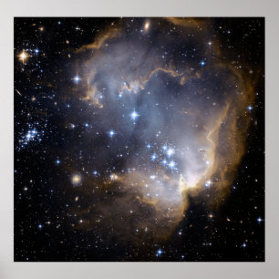 Star Cluster NGC 602. Poster