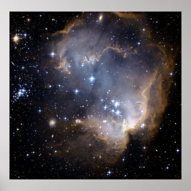 Star Cluster NGC 602. Poster (Framsidan)