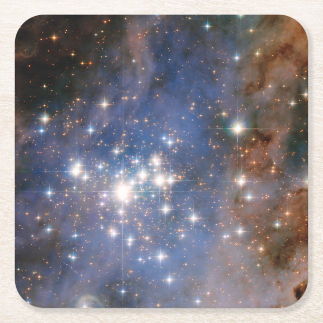 Star Cluster Trumpler 14. Underlägg Papper Kvadrat (Framsidan)