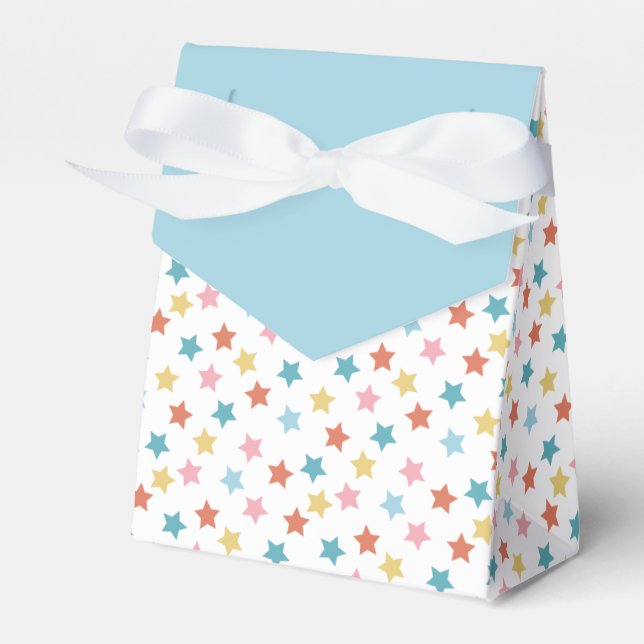 Star Confetti (Retro Blue) Presentaskar (Framsidan Sidan)