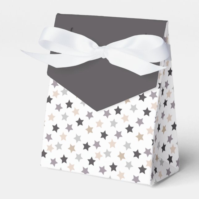 Star Confetti (Varma Neutralter - Svart) Presentaskar (Framsidan Sidan)