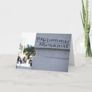 Star Crossed Älskare Shakespeare Graffiti NYC Kort