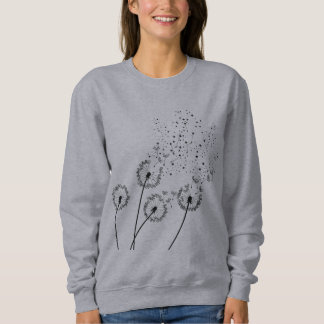 Star Dandelion Black Sweatshirt T Shirt