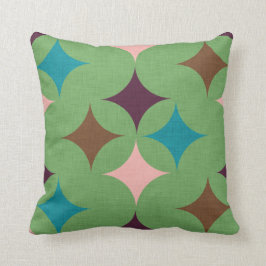 Star Diamond Mid Century Mönster Kudde