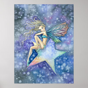 Star Fairy Faery Affischtryck av Molly Harrison Poster