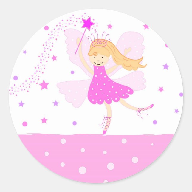 Star Fairy - Sticker Runt Klistermärke (Framsida)