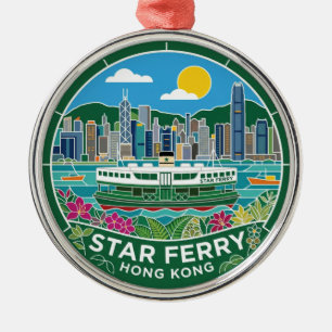 Star Ferry Hong Kong Julgransprydnad Metall