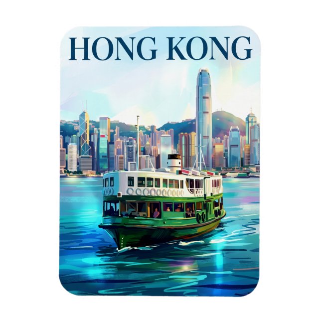 Star Ferry Hong Kong Magnet (Vertikal)