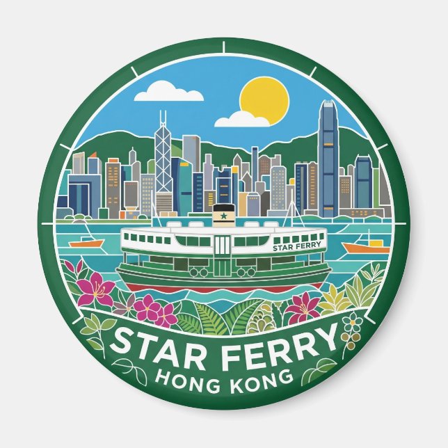 Star Ferry Hong Kong Magnet (Framsidan)