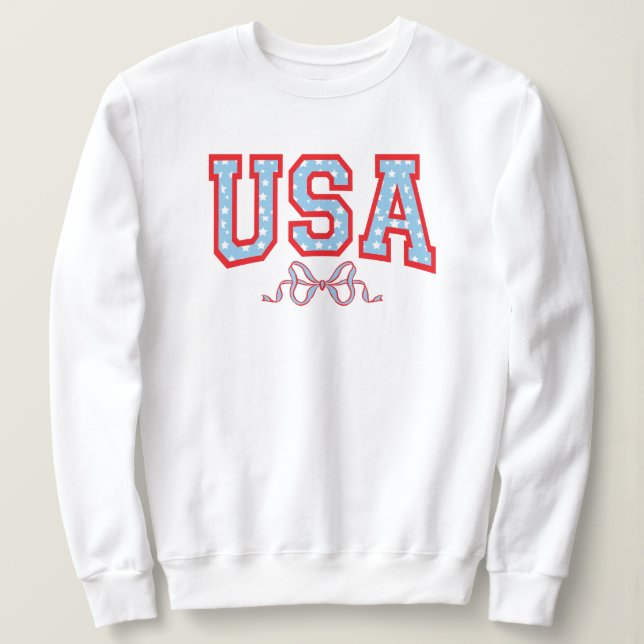 Star-Filled USA | Coquette Universiteten T Shirt (Design framsida)