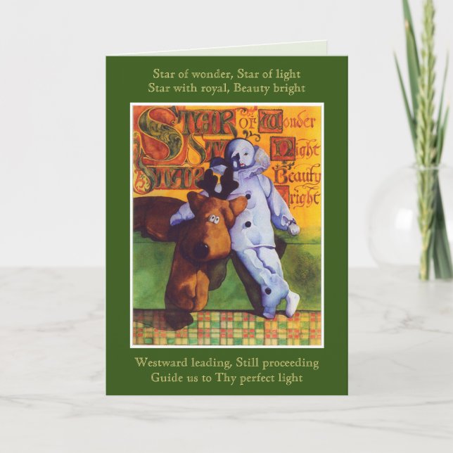 STAR FÖR  julanteckningskort Helgkort (Framsida)