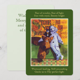 STAR FÖR  kort för högtalad jul