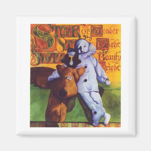 STAR FÖR  kvadratmagnet Magnet (Framsidan)