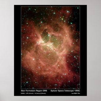 Star Forformation Region DRS - Spitzer Telescope Poster