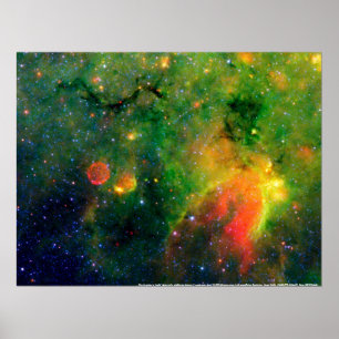 Star Forformation & Supernova Nebula IRDC G11.11-0 Poster