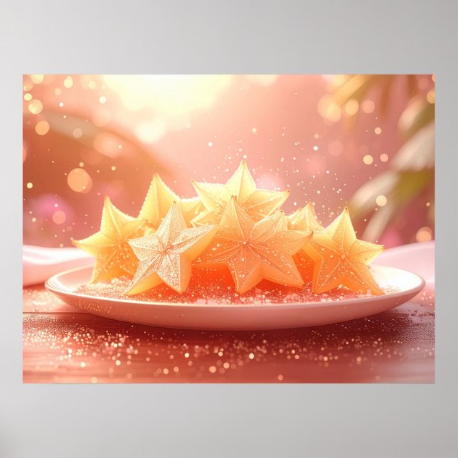 STAR FRUIT - CARAMBOLE - EXOTIC FRUITS POSTER (Framsidan)