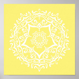 Star Fruit Mandala Poster