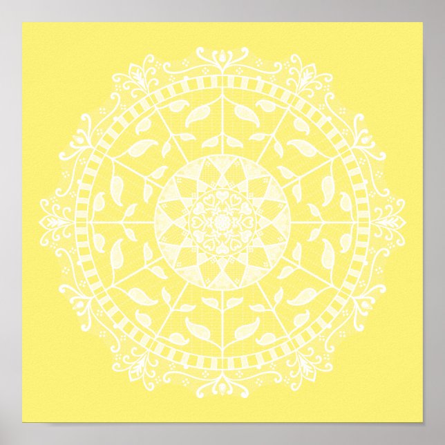 Star Fruit Mandala Poster (Framsidan)