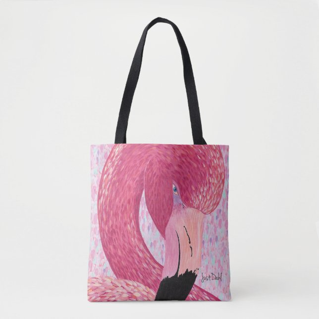 Star Fruit the Flamingo Tote Bag Tygkasse (Framsida)