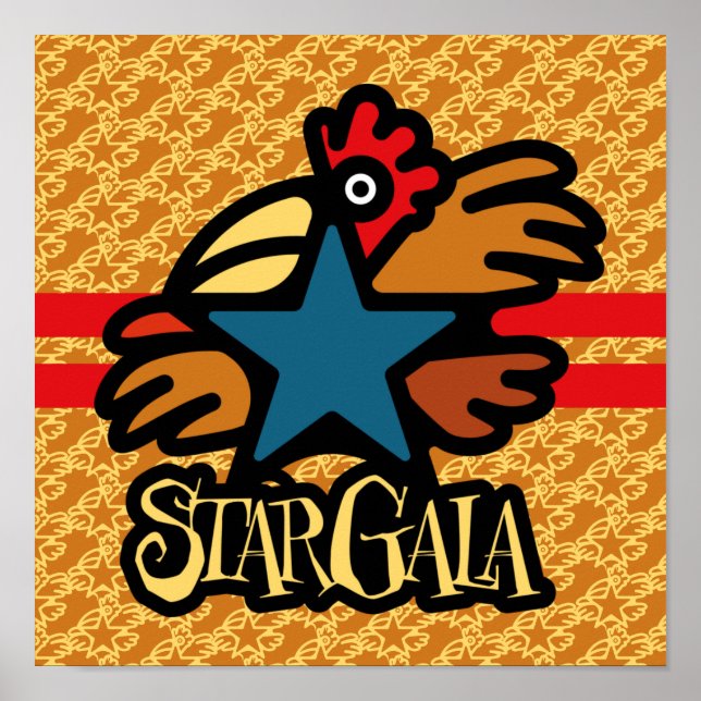 STAR GALA /ESTRELLA GALLO  BY MASANSER PIXELAT POSTER (Framsidan)