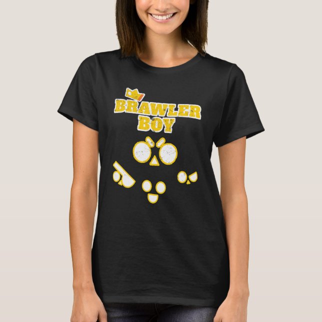 Star Gamer Gaming Stars Idea Brawler Boy Brawl T Shirt (Framsida)