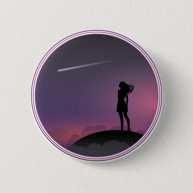 Star Gazing Girl Knapp (Framsida)