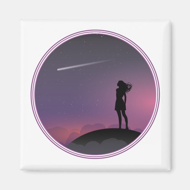 Star Gazing Girl Magnet (Framsidan)