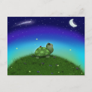 Star Gazing Turtle Vykort
