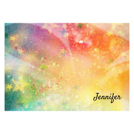 Star Gnistra Glitter DIY Personlig Namn Post-it Block