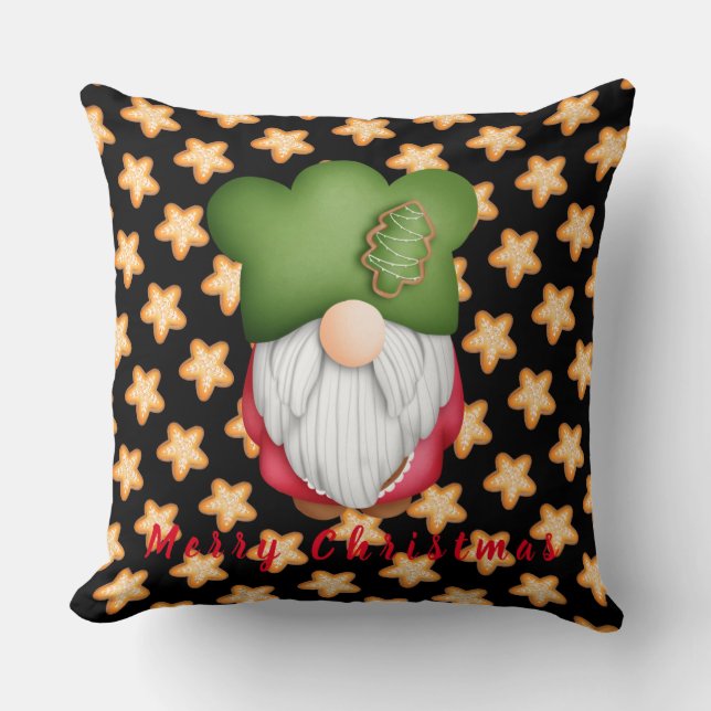 Star Gnome Anpassa text och Färg 20"X20" Kudde (Framsida)