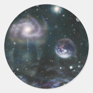 Star Goddess Runt Klistermärke