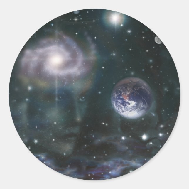 Star Goddess Runt Klistermärke (Framsida)