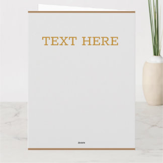 Star gold custom Flat Thank You Card Tack Kort