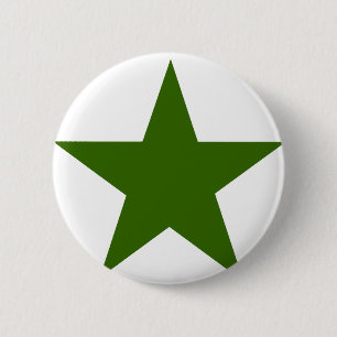 Star GreenDark MUSEUM Zazzle-gåvor Knapp