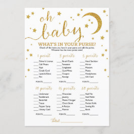 Star Guld Glitter vad du har i din plånbok Inbjudningar