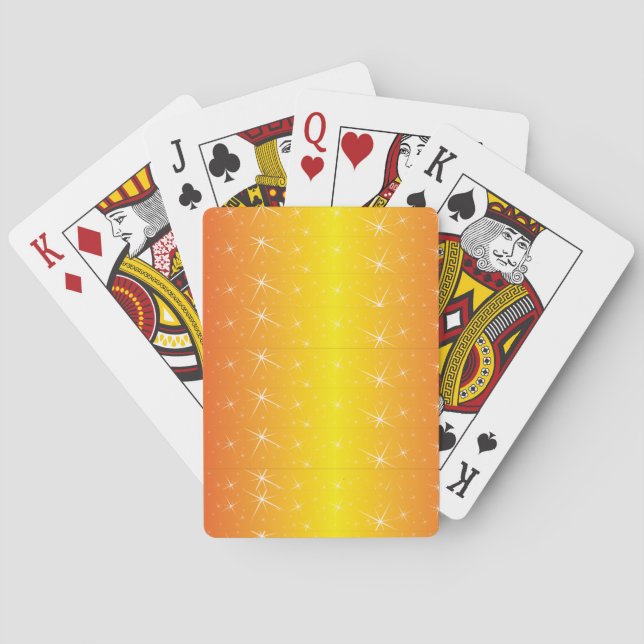 Star Guld Mönster Casinokort (Baksidan)