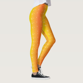 Star Guld Mönster Leggings